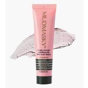 Mudmasky Pearl Polish Superglow Pink Clay Mask - 2 fl oz/60 ml - NWT